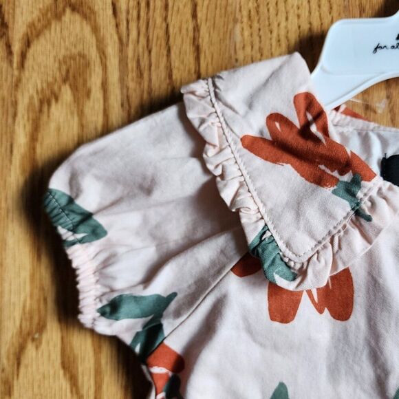 Girl's 24M Blouse & Jeans | Peter Pan Collar | 7 For All Mankind | Ruffles - Picture 2 of 7